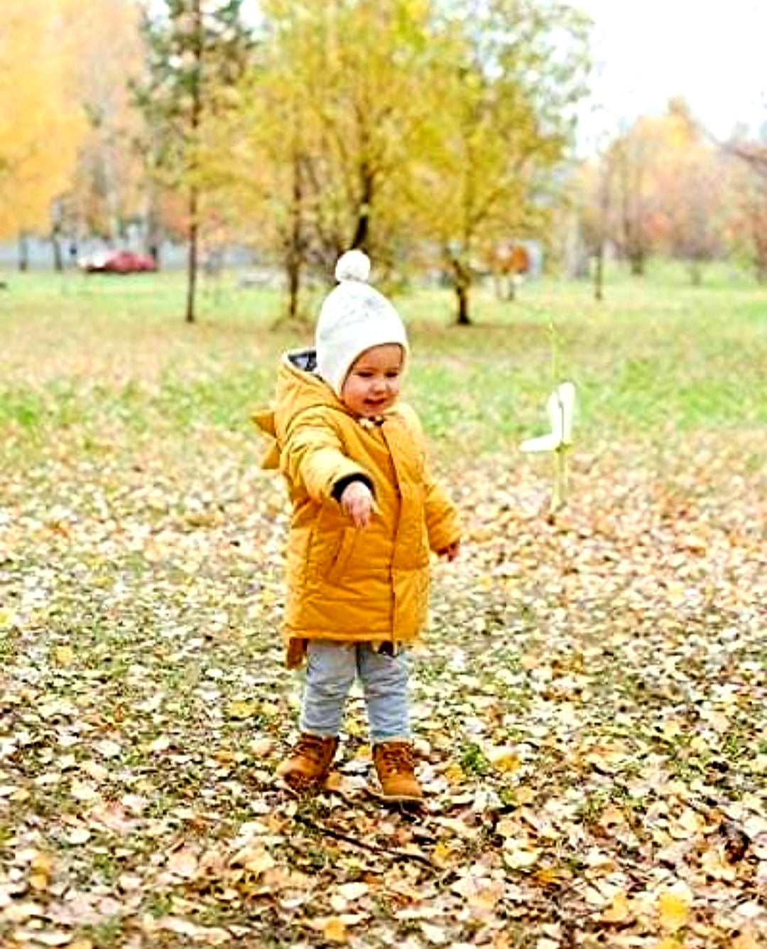 Dino Puffer Jacket Yellow