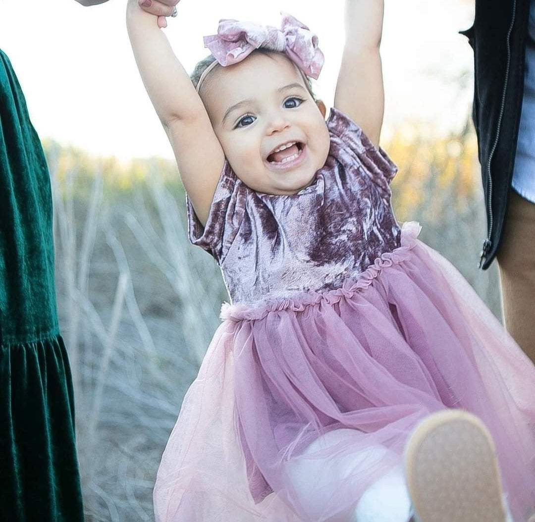 Dusty Pink Velvet Dress