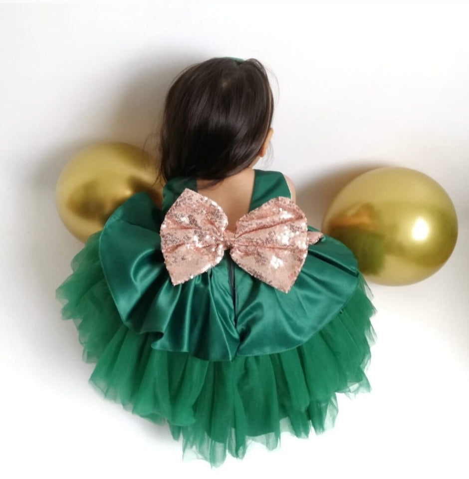 Forest Green Special Occasions Dress