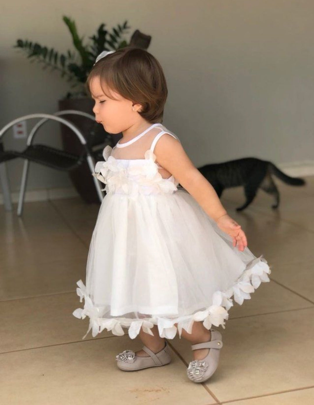 White Flower Dress 1000307