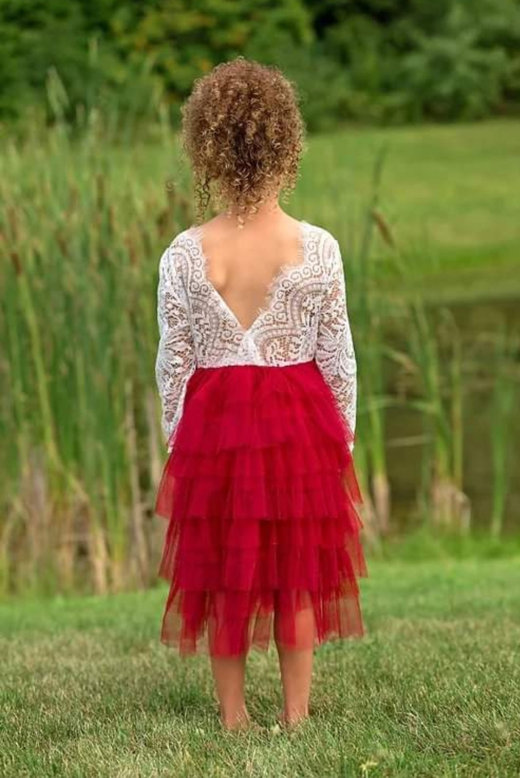 Long Sleeve Lace Red Wine Special Occasions Dress 1000273