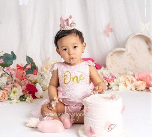 ONE Lace Romper Pink 1000670