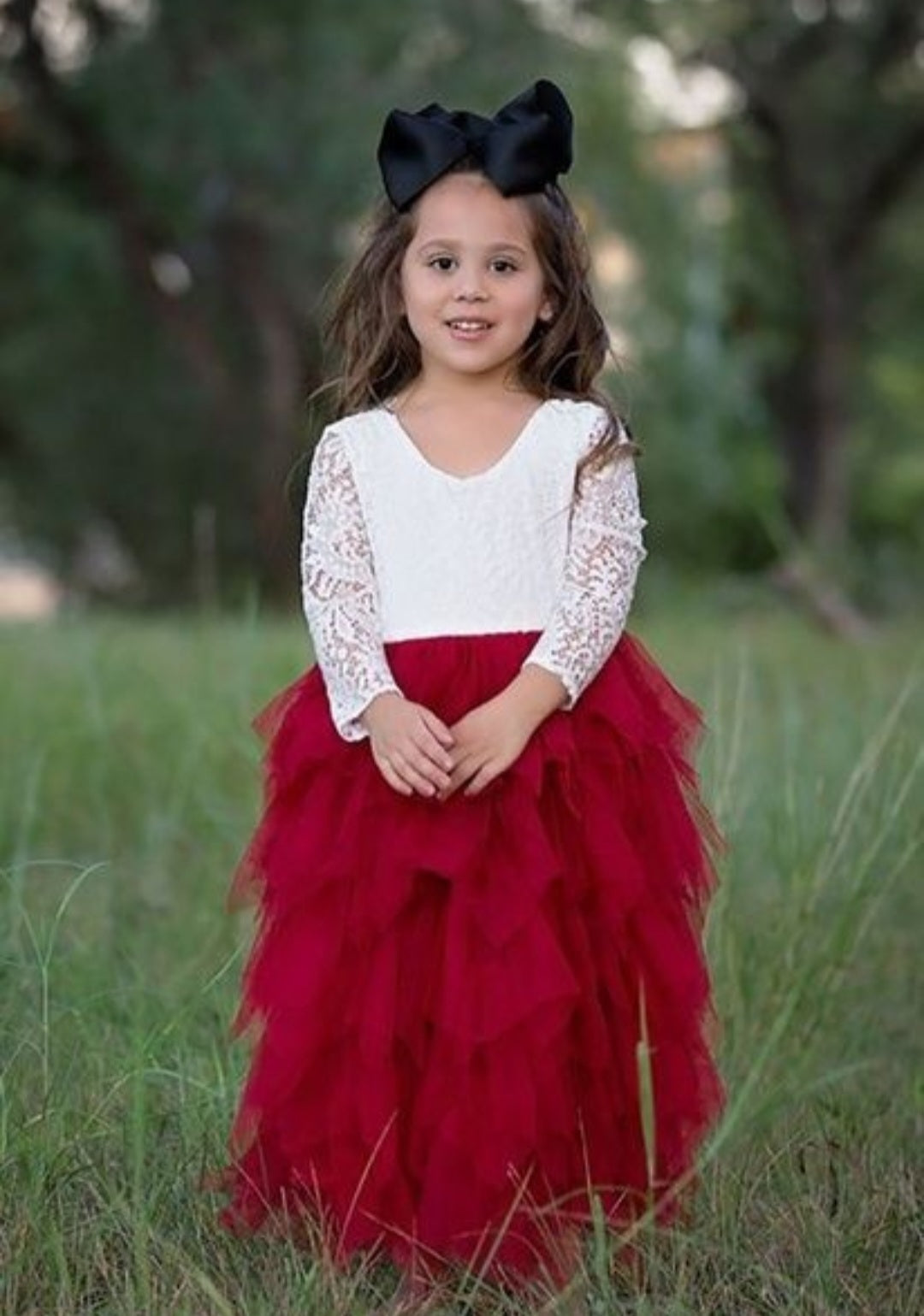 Long Sleeve Lace Red Wine Special Occasions Dress 1000273