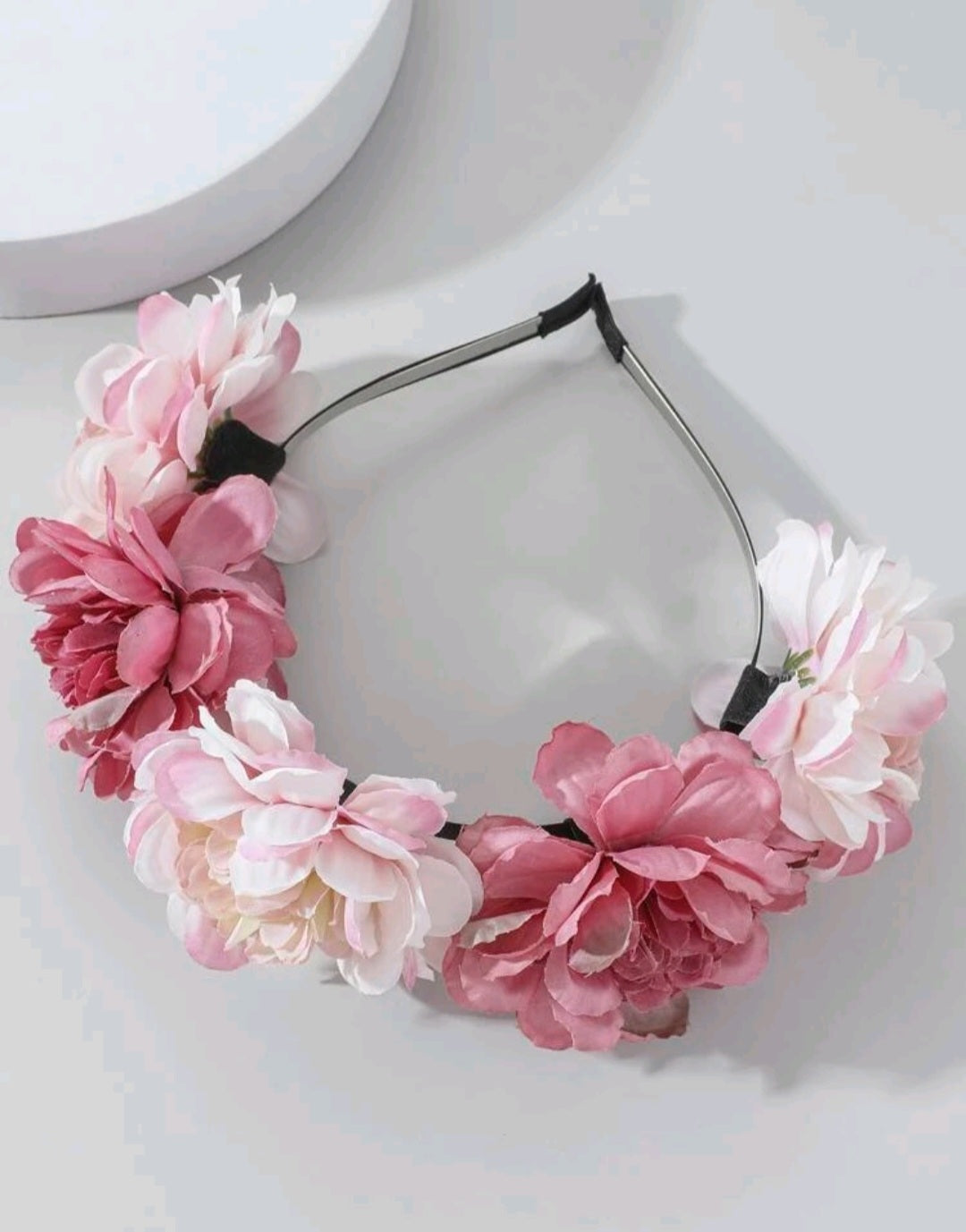 Pink Floral Headband