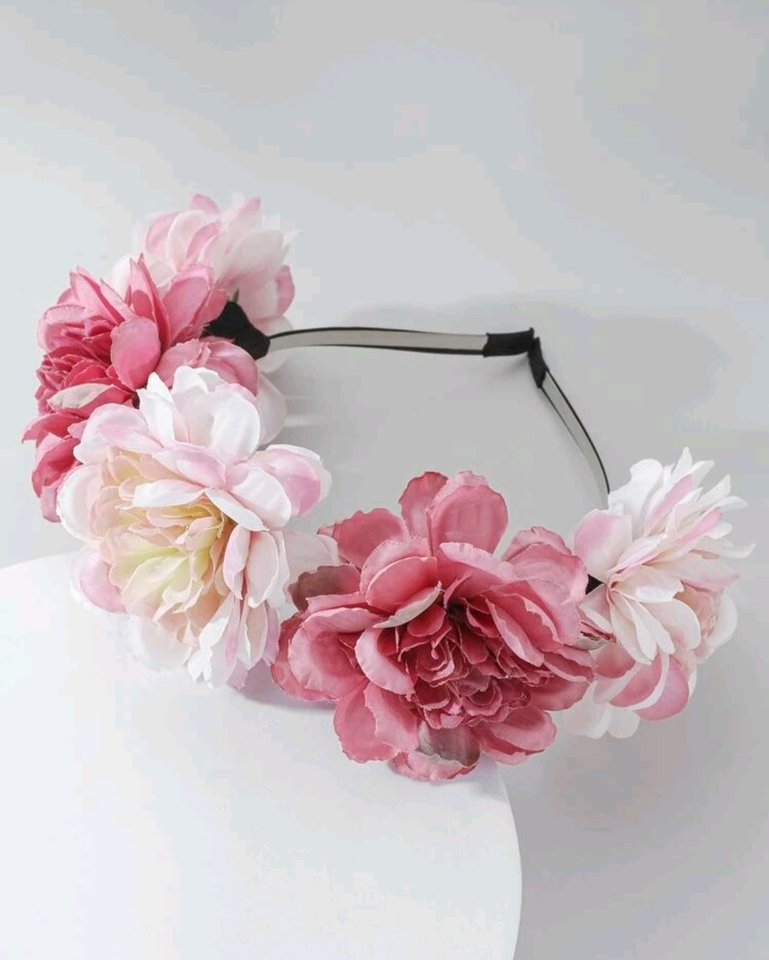 Pink Floral Headband