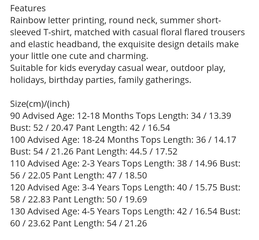 Maternity Announcement or BIG Sister Floral T with Daisy Bellbottoms…