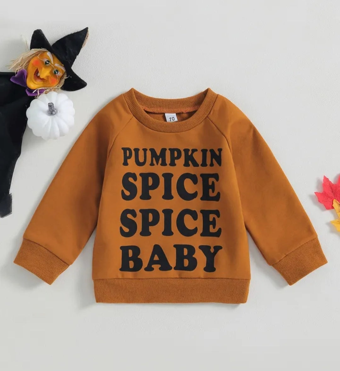 Pumpkin Spice Baby Long Sleeve Top (Gender Neutral) 1001194