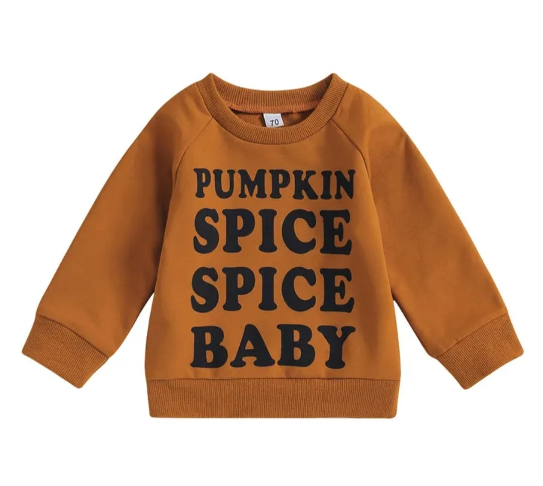 Pumpkin Spice Baby Long Sleeve Top (Gender Neutral) 1001194