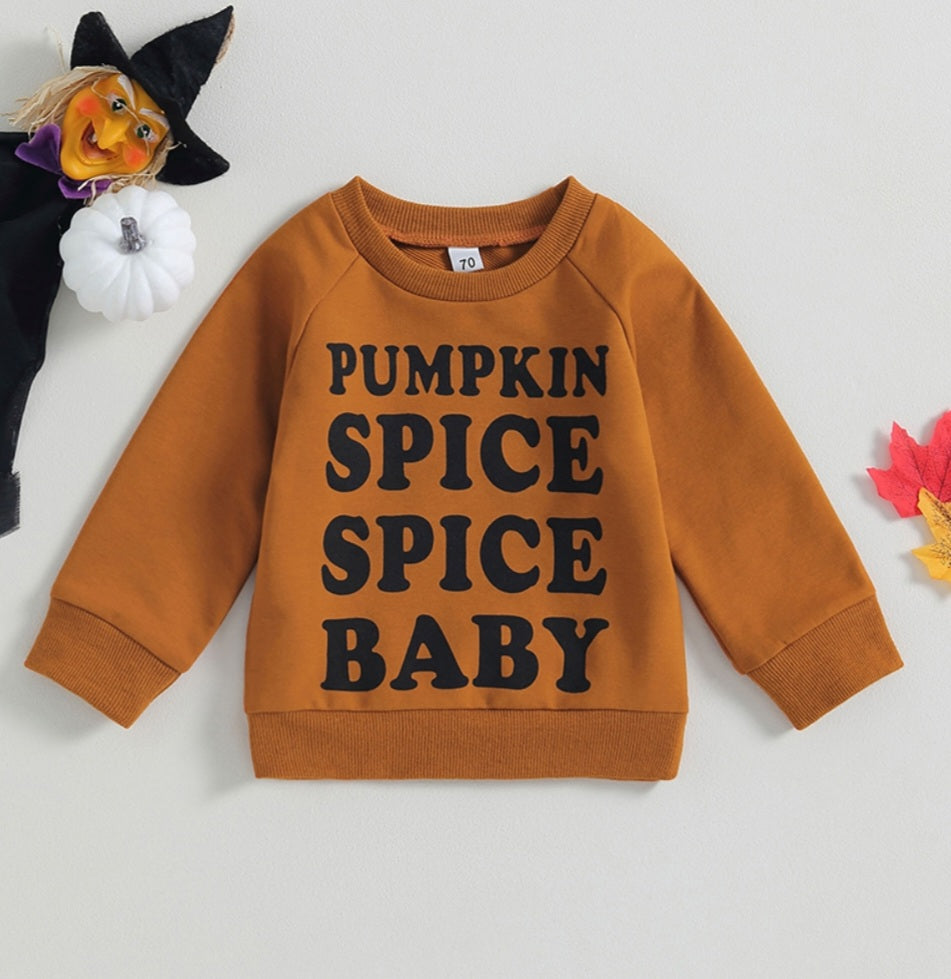 Pumpkin Spice Baby Long Sleeve Top (Gender Neutral) 1001194