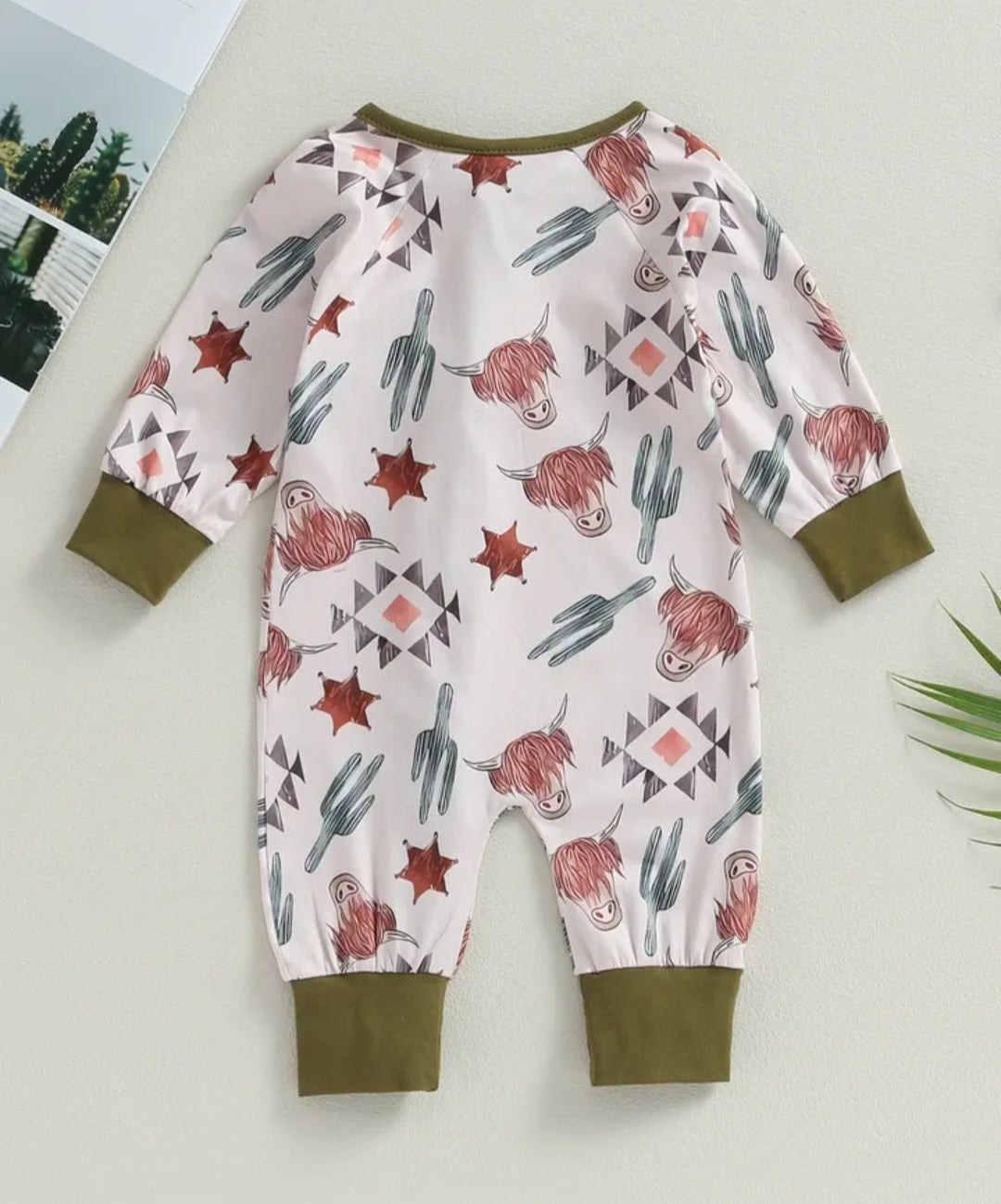 Ranch Life Romper with Side Zipper
