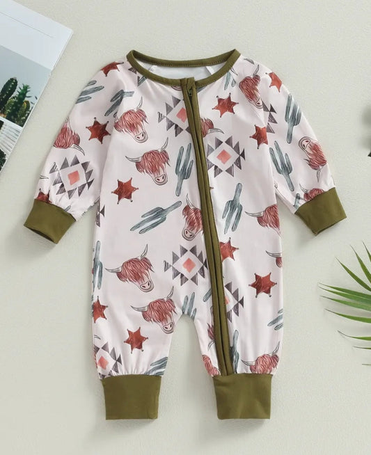 Ranch Life Romper with Side Zipper 2000353