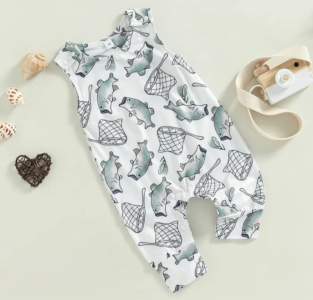 Daddy's Little Fishing Buddy Jumpsuit 