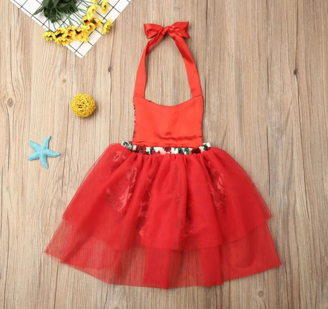 Red Rose Romantic Tutu Romper