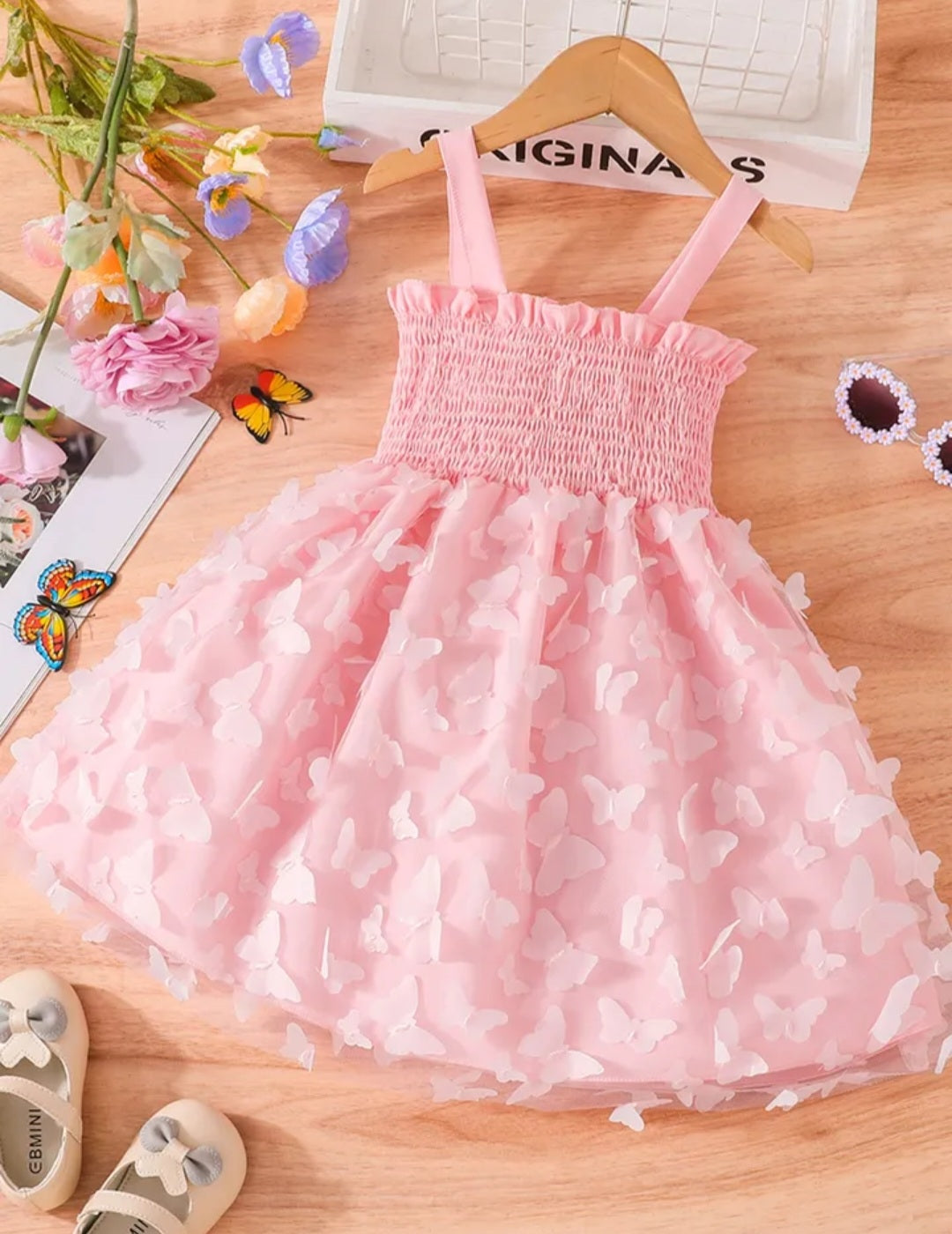 Pink Butterfly Dress #1000239