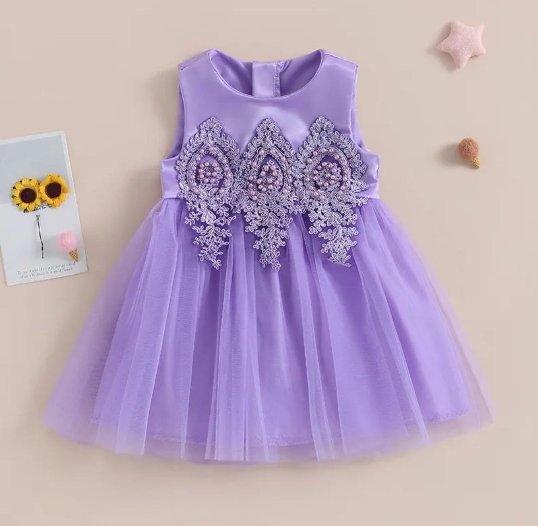 Purple Satin Special Occasions Dress 