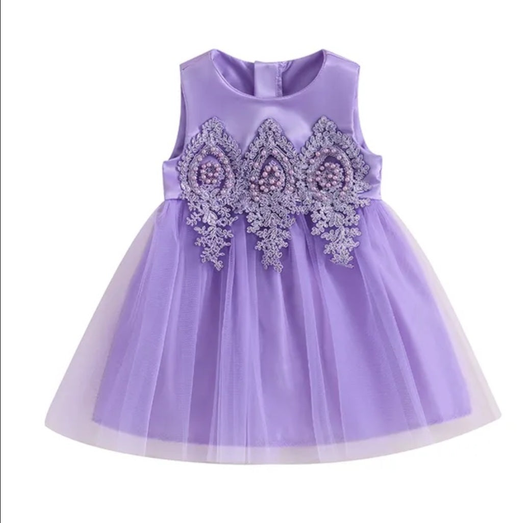 Purple Satin Special Occasions Dress 