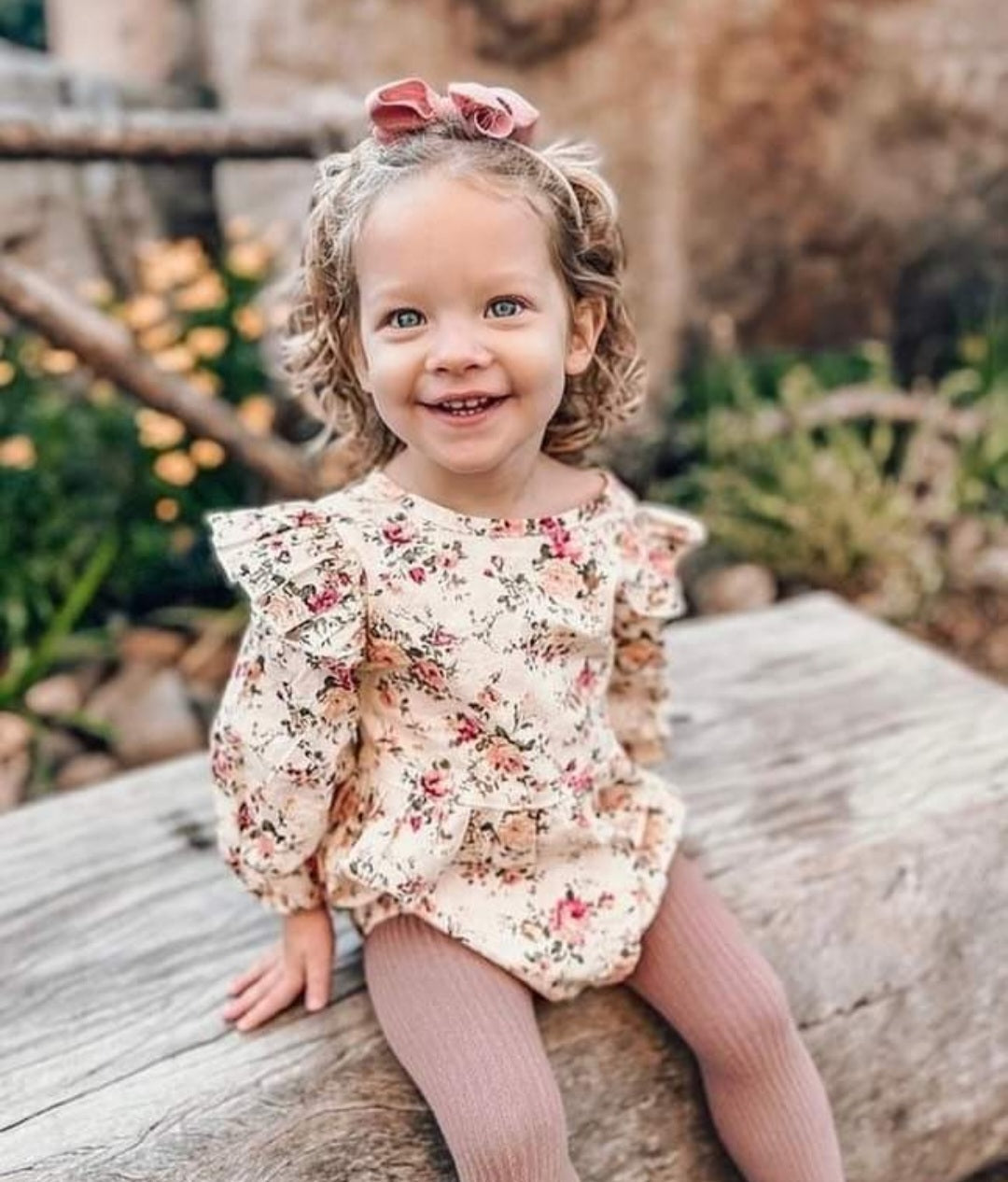 Floral Balloon Romper