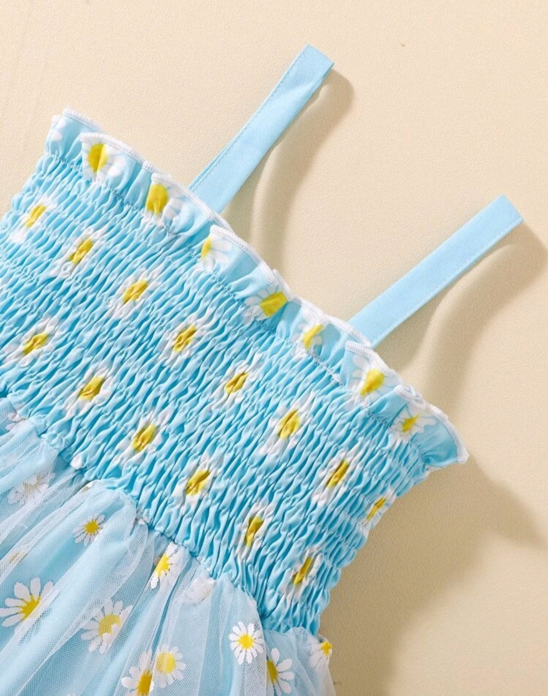 Blue Daisy Strappy Dress