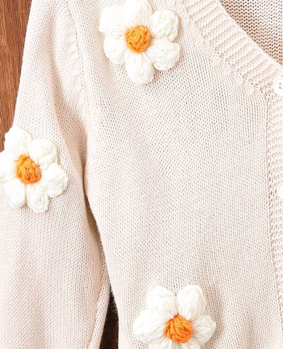 Champagne Floral Cardigan