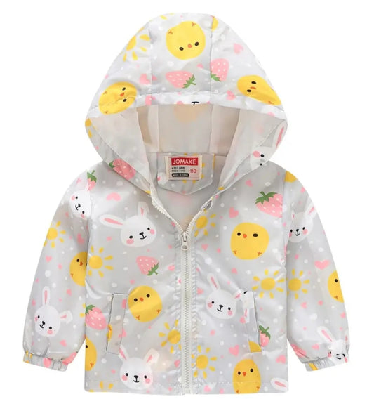 Bunny Chick Hooded Windbreaker