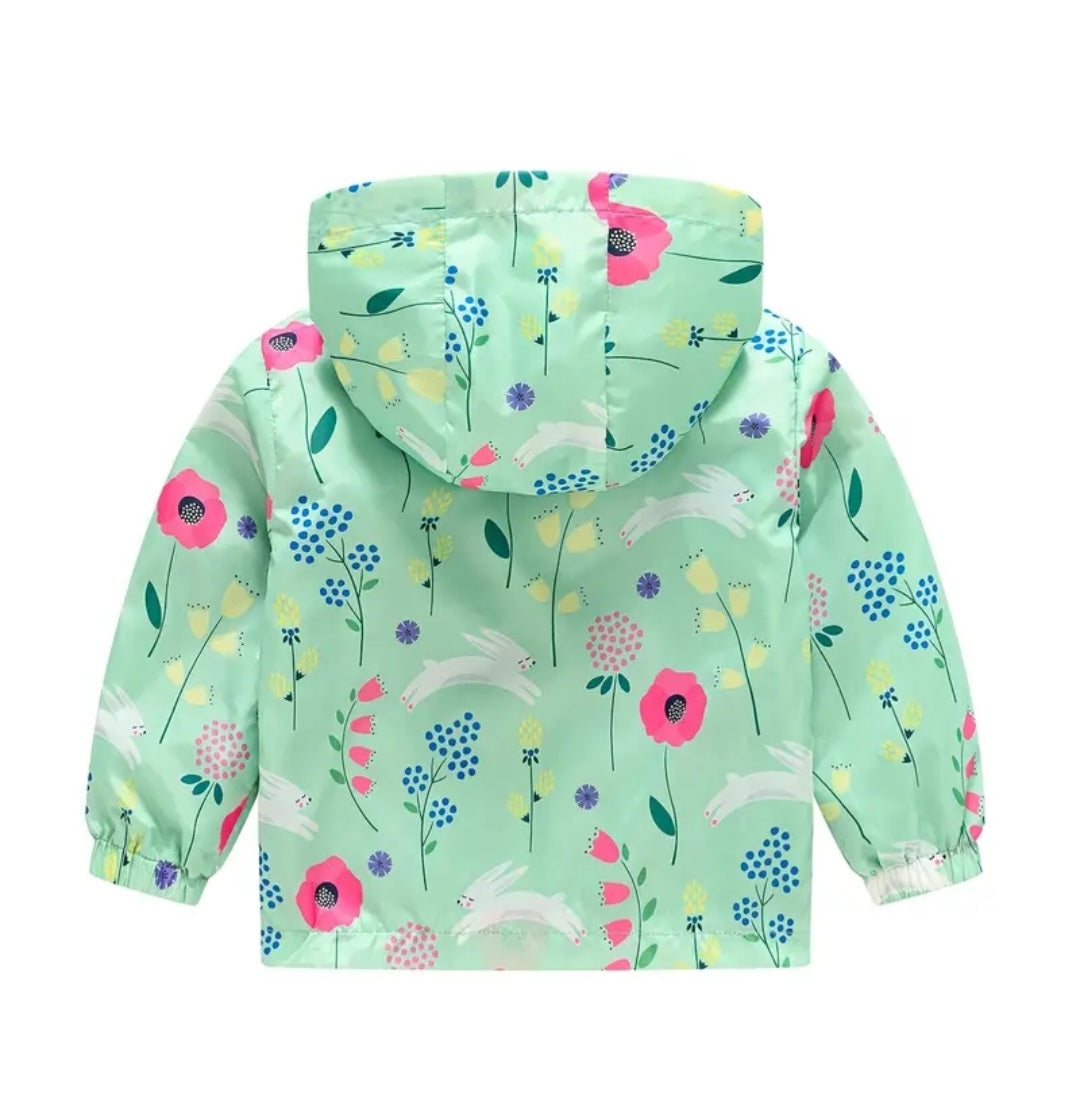 Mint Hooded Bunny Windbreaker #1000232