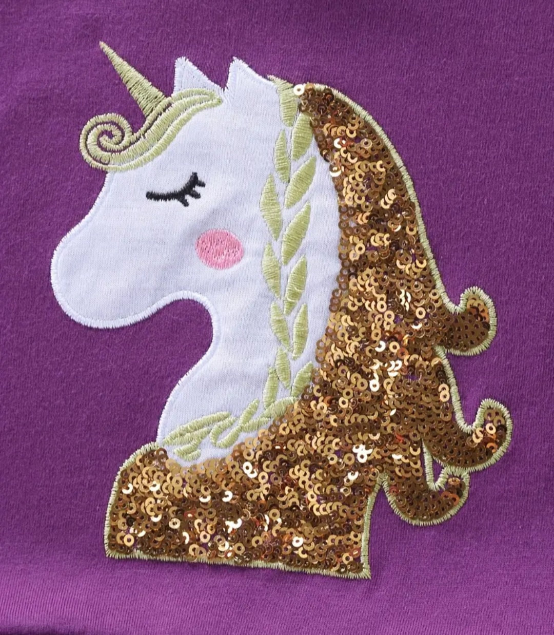 Purple Sequins Unicorn Dress