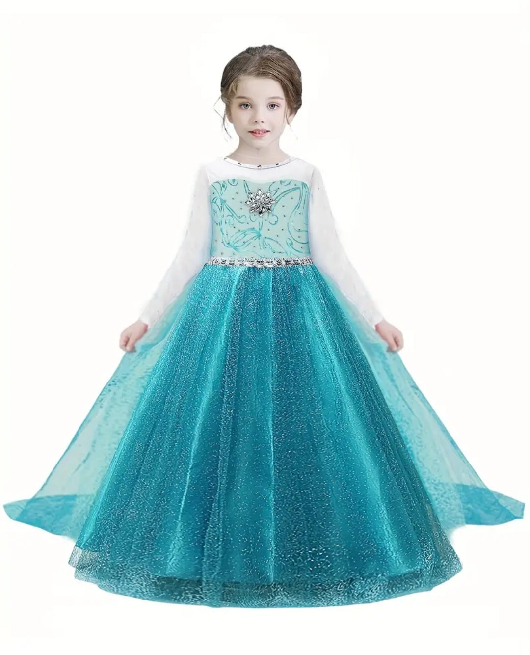 Teal Ice Princess Costume 