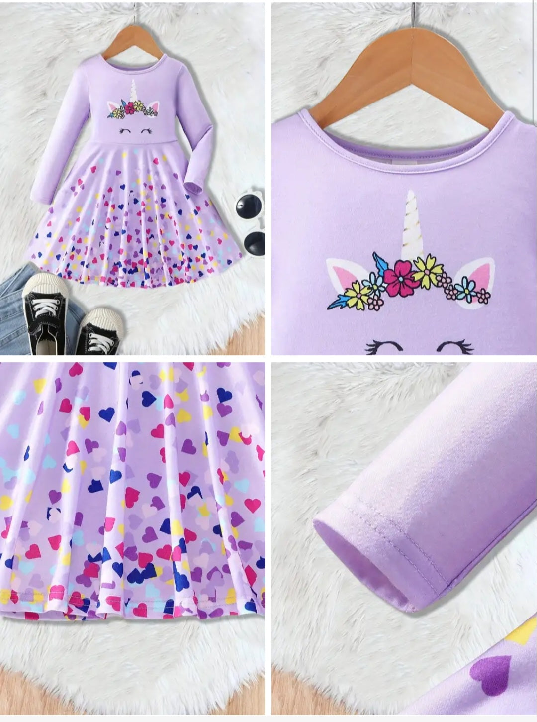 Purple Unicorn Dress #10020038