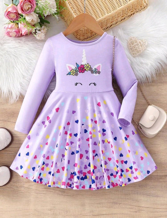 Purple Unicorn Dress