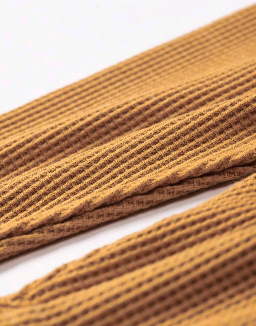 Mustard Happy Crewneck Gender Neutral Activewear Set