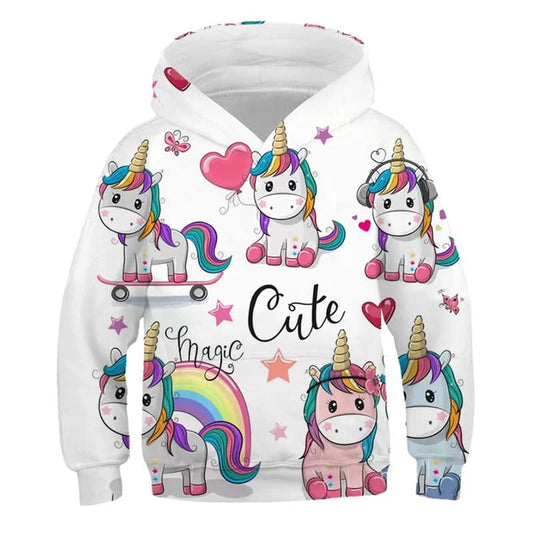 Unicorn Cute Printed 3D Hoodie