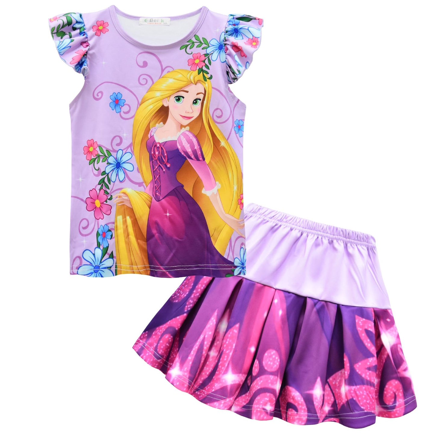 Princess Rapunzel 2 piece Summer Set