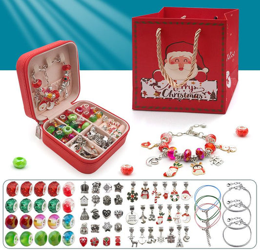 Christmas Charm Bracelet and necklace gift set