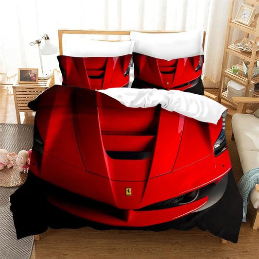 Ferrrari Car Red bedding