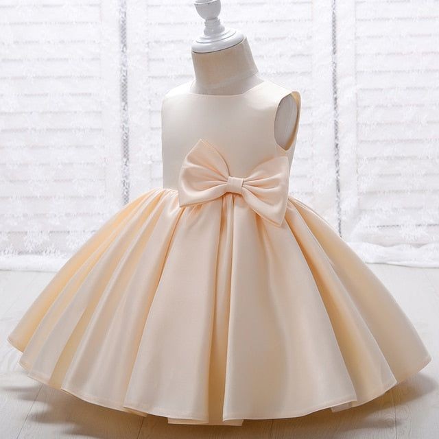 Cream Special Occasions Dress with Big Bow (Clip on) 1001149