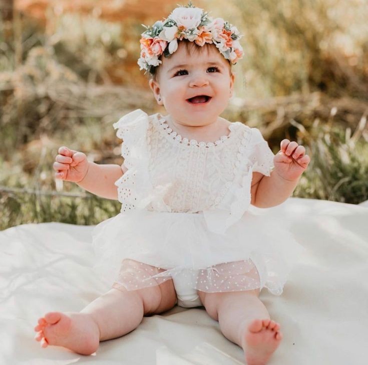 White Lace Romper Dress with Ruffled Detail