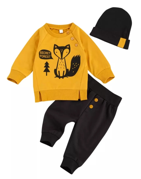 Secret Forest Yellow Fox Tracksuit 20002