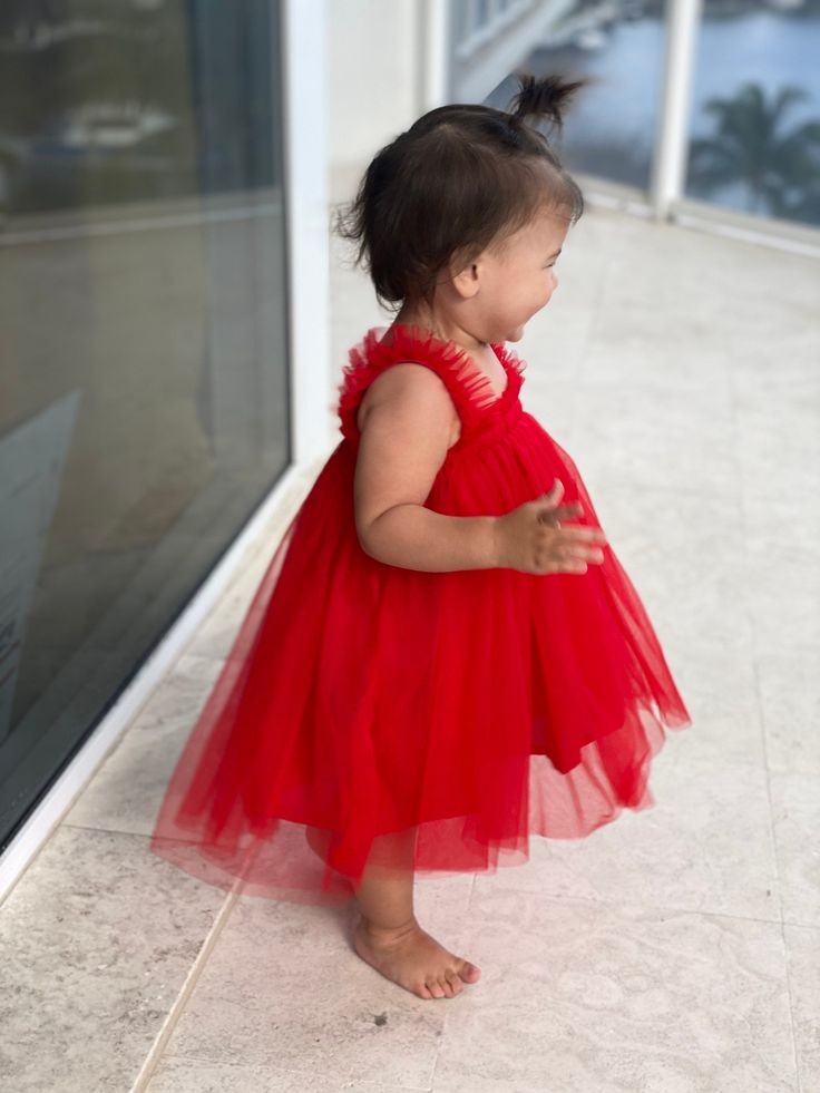 Red Tulle Dress 1000462