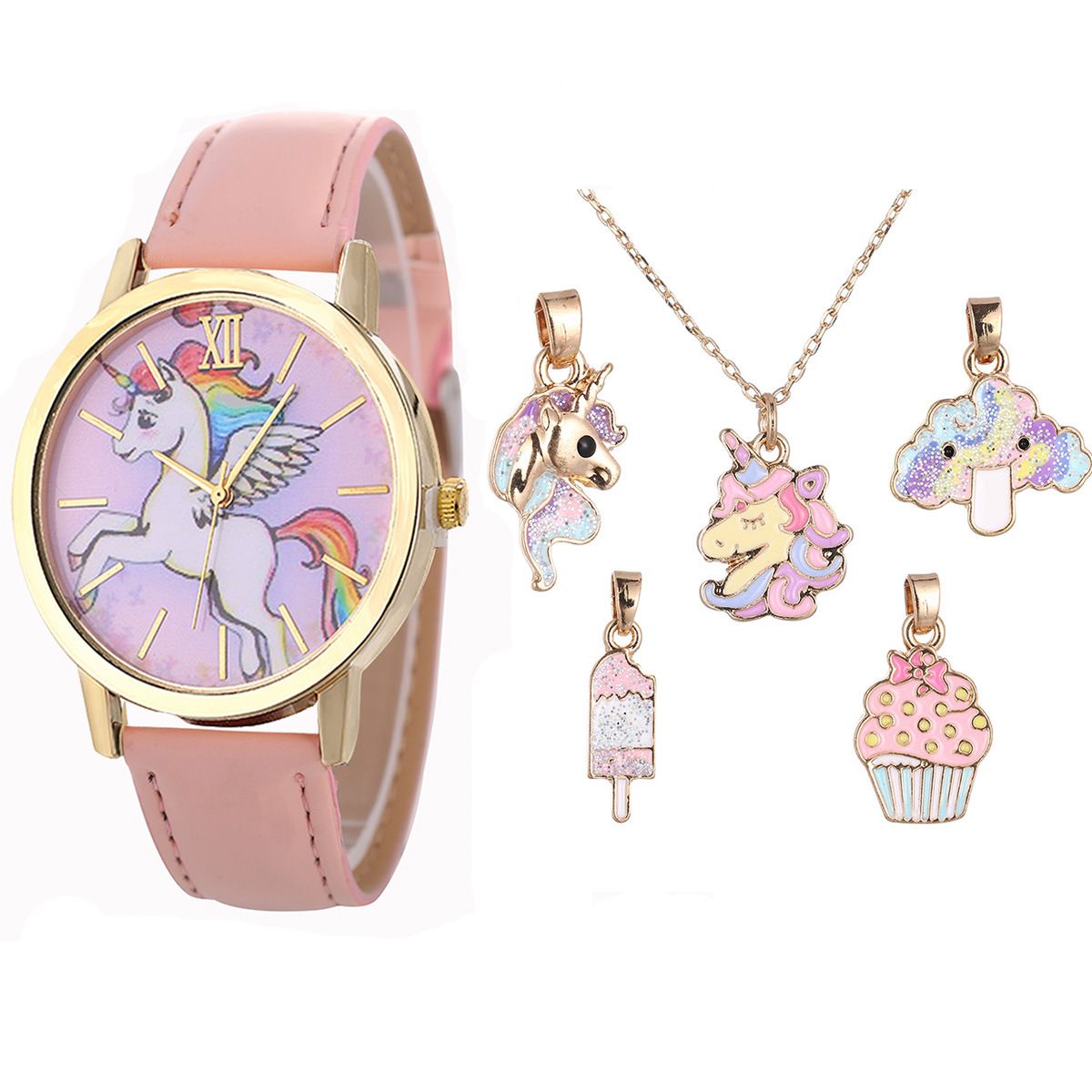 6pc unicorn watch set