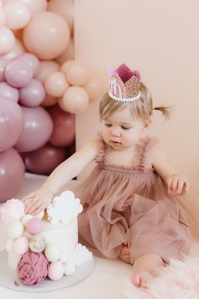 Dusty Pink Tulle Dress #1000951