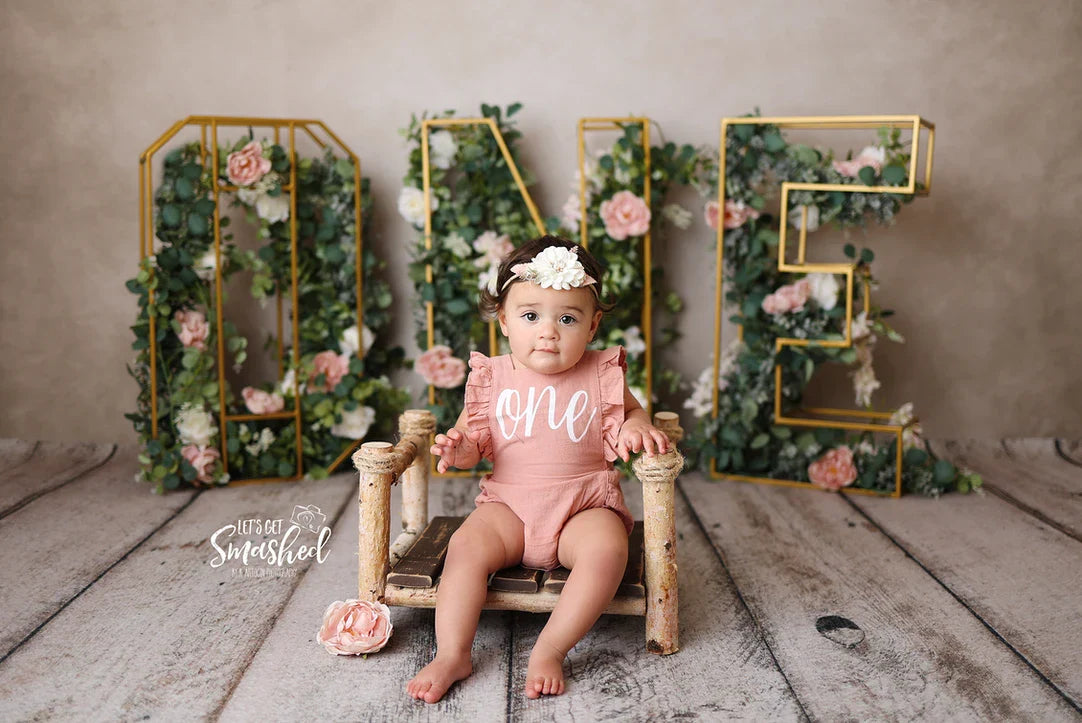 Pink First Birthday Romper #1000186