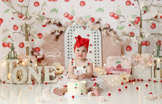 Embroidered Cherry Tulle Dress 1000123