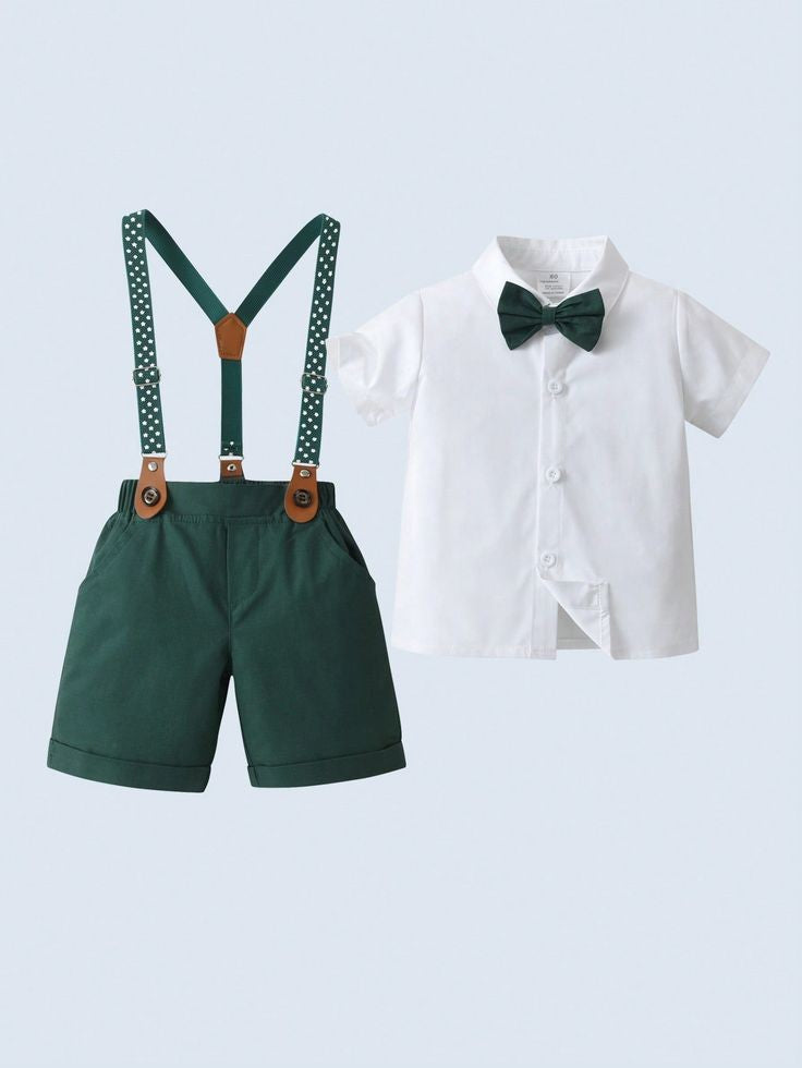 Forest Green Gentleman Suit 4PCS Outfit  2000136