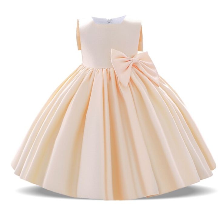 Cream Special Occasions Dress with Big Bow (Clip on) 1001149