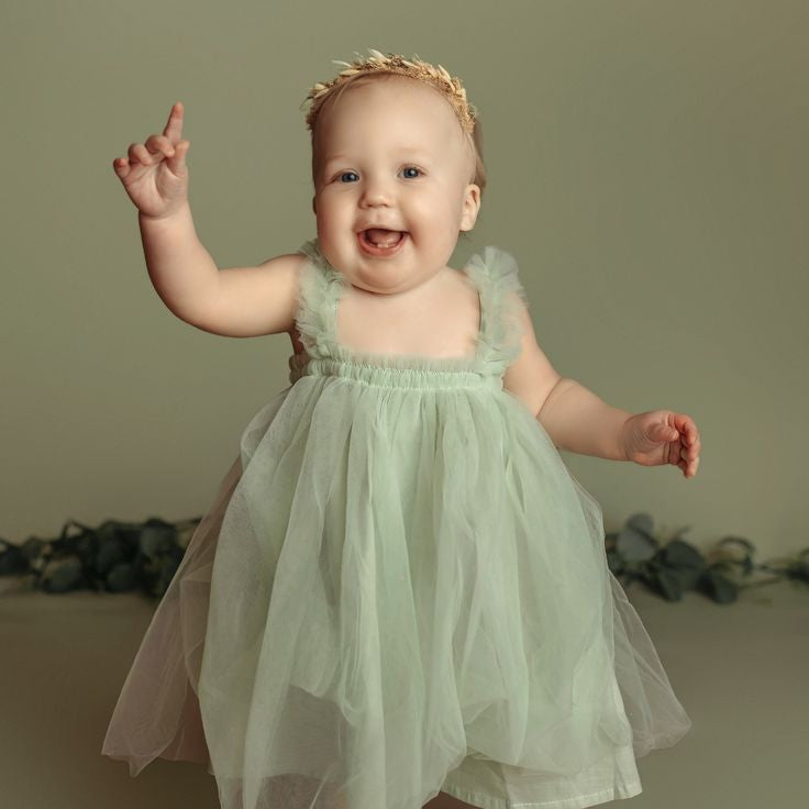 Mint Green Tulle Dress 1001072