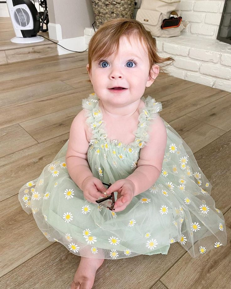 Green Daisy Dress 1000282