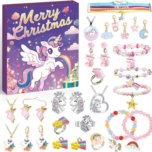 Unicorn Advent Merry Christmas Countdown Calender