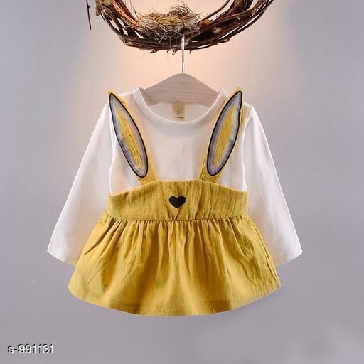 Long Sleeve Yellow Bunny Dress