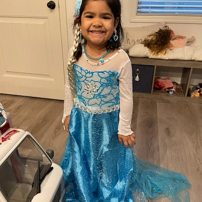 Teal Ice Princess Costume 