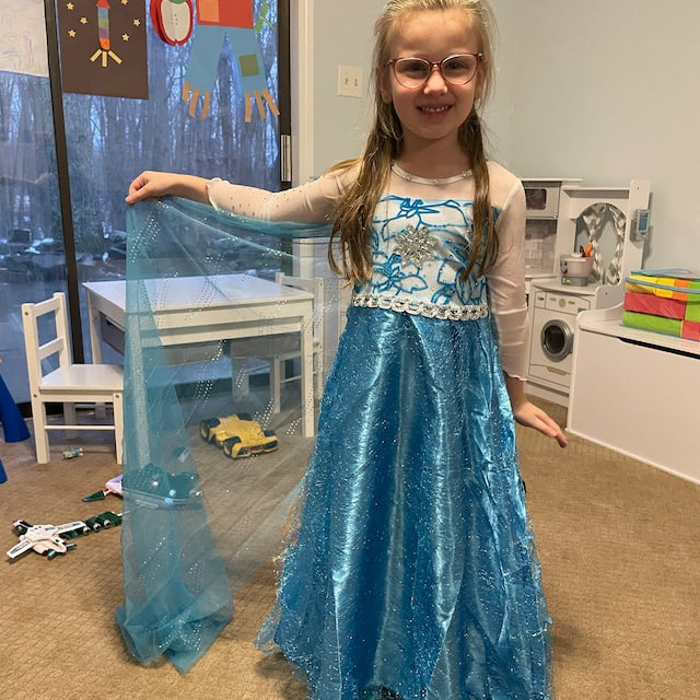 Teal Ice Princess Costume 